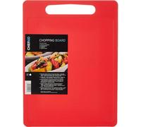 Chef Aid Large Red Poly Chopping Board, Multipurpose Anti-Slip Surface, Easy Clean And Dishwasher Safe With Handle, 40 X 30Cm