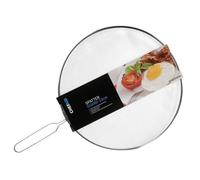 Chef Aid Large Splatter Guard for Frying Pan, 33cm Diameter with Fine mesh Screen for catching Oil and Food Splashes When Cooking, Food Grade Stainless Steel with Handle