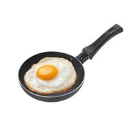 Chef Aid Mini Aluminium Non-Stick Coated Frying Pan, Measures 14cm Wide and Ideal for Frying Eggs or Single Servings, Comes with a Heat Resistant Handle, Suitable for Gas or Electric hobs