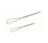 Chef Aid Mini Hand Whisk Set (Pack Of 2) Silver (One Size)