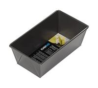Chef Aid Non-Stick 2lb Loaf Tin, 900g Traditional Rectangular Bread pan Ideal for Bread, Loaves, Cakes. Dishwasher, Fridge and Freezer Safe.,Black, 20cm x 10.5cm x 7cm.