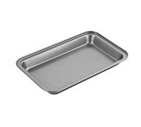 Chef Aid Non Stick Brownie Tray, Perfect for Traybakes and flapjacks, 25 x 16 x 2cm, Grey
