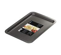 Chef Aid Non-Stick Carbon Steel Baking Tray, Durable Non Stick Coating, Fridge and Freezer Safe, Perfect for Baked Goods and Roasting, 39cm x 25.5cm, Robust Essential Oven pan, Black
