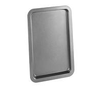 Chef Aid Non-Stick Carbon Steel Baking Tray, Durable Non Stick Coating, Fridge and Freezer Safe, Perfect for Baked Goods and Roasting, 30cm x 18cm, Robust Essential Oven pan, Grey,30x18cm