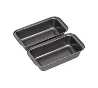 Chef Aid Non-Stick Set of Two, 2lb/900g Loaf Tins, Grey