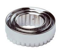 Chef Aid Pastry Cutters (Pack Of 3) in Silver Chef Aid Silver