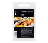 Chef Aid Poly Chopping Board, White, 15.5 x 25.5 x 0.9 cm