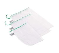 Chef Aid Reuseable Vegetable Bags, Pack of 3 Bags Measuring 30cm x 20cm, 30cmx35cm, 30cmx43cm
