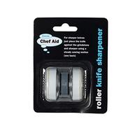 Chef Aid Roller Knife Sharpener, Roller Your Knife Over Grindstone Sharpen Your Knives, Works on All Flat Edged Knives to
