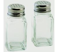 Chef Aid Salt & Pepper Shakers Pack of 2 in Clear | Size: 200g Chef Aid Clear 200g