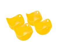 Chef Aid Silicone Egg Poacher, Essential Tool for Ideally Poached Eggs and Made with LFBG Silicone for The Best Results, Dishwasher Safe, Comes in Yellow