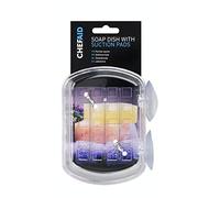 Chef Aid Soap Dish with Suction Pad, Made with extra Durable BPA free plastic