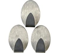 Chef Aid Stainless Steel Self Adhesive Hook, 3 Piece Set, Multi-colord