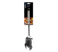 Chef Aid Stainless Steel Serving Spoon, Large spoon ideal for buffet salads or serving large tray bakes fitted with easy store hanging loop, Dishwasher safe, Silver