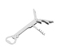 Chef Aid Waiters Friend Corkscrew, Multi-use Bar Keepers Tool and Opens Wine and Beer Bottles with Ease, Dishwasher Safe