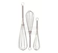 Chef Aid Whisks (Set Of 3) Silver (One Size)
