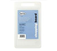 Chef Aid White Poly Chopping Board, Measuring 35cm x 25cm x 0.9cm