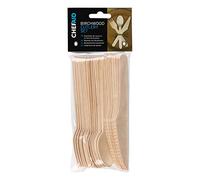 Chef Aid Wooden Cutlery Assorted Pack of 24
