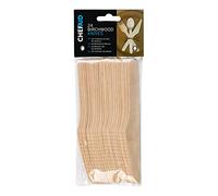 Chef Aid Wooden Knives 24 Piece Set - Sustainable and Stylish Birchwood Cutlery for Picnics, Parties, Weddings, and More - Biodegradable and Compostable, Sturdy and Durable, Chemical-Free