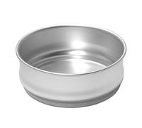Chef Approved Aluminum Stable Dough Proofing Pan | Professional Round Shape Retarding Stackable Bakeware Pot for Bakery Pastry Coffee Shop | Fits 48DPANC Lid | 96 oz Capacity | 8.75"W x 8.75"D x 3"H