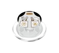 Chef Apron Funny Cute Culinary Cooking Costume PopSockets PopGrip for MagSafe