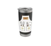 Chef Apron Funny Cute Culinary Cooking Costume Stainless Steel Insulated Tumbler