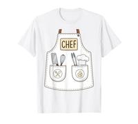 Chef Apron Funny Cute Culinary Cooking Costume T-Shirt