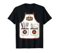 Chef Apron Funny Cute Culinary Cooking Costume T-Shirt