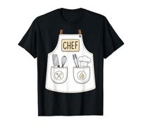 Chef Apron Funny Cute Culinary Cooking Costume T-Shirt