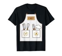 Chef Apron Funny Cute Culinary Cooking Costume T-Shirt