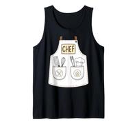 Chef Apron Funny Cute Culinary Cooking Costume Tank Top