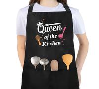 Chef Aprons Funny Aprons for Women Female Kitchen Christmas Cooking Gift Apron with 2 Front Pockets Home Baking Gardening Bbq Garden Work Restaurant Gifts for Mum,Nanny,Grandma,Aunt,Wife,Sister