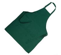 Chef Bib Apron with Pockets Nylon Black Kitchen(green)