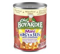 Chef Boyardee Mini-Bites Abc's & 123's w/Meatballs-15 oz