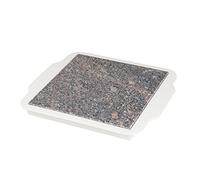 Chef Buddy Food Warmer Plate - Microwavable 9-Inch Marble Hot Plate Keeps Food Warm Longer - Great for Parties, Family Gatherings, and Holidays