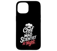 Chef By Day Mad Scientist At Night Molecular Gastronomy Case for iPhone 15