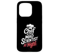 Chef By Day Mad Scientist At Night Molecular Gastronomy Case for iPhone 15 Pro