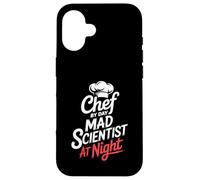 Chef By Day Mad Scientist At Night Molecular Gastronomy Case for iPhone 16