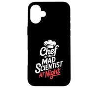 Chef By Day Mad Scientist At Night Molecular Gastronomy Case for iPhone 16 Plus