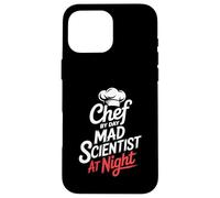 Chef By Day Mad Scientist At Night Molecular Gastronomy Case for iPhone 16 Pro Max