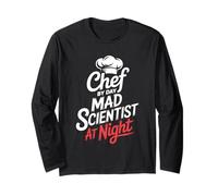 Chef by Day Mad Scientist at Night Molecular Gastronomy Long Sleeve T-Shirt