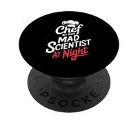 Chef By Day Mad Scientist At Night Molecular Gastronomy PopSockets Adhesive PopGrip