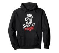 Chef By Day Mad Scientist At Night Molecular Gastronomy Pullover Hoodie