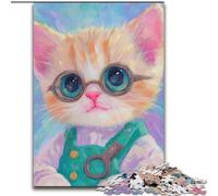 Chef Cat 1000 Piece Jigsaw Puzzles, Educational Games Home Decoration Deal As Gifts for The Whole Family (size 26x38cm)