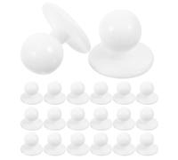 Chef Coat Buttons Plastic 100pcs White Replacement for Clothing