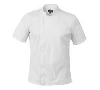 Chef Code Zip Front Cool Breeze Chef Coat, White, XL