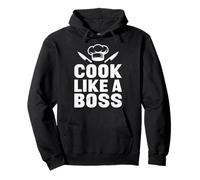 Chef COOK LIKE A BOSS Professional Chef Funny Gastronomy Pullover Hoodie