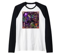 Chef Cook Restaurant Zombie Undead Vampire Spooky Womens Raglan Baseball Tee