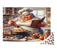 Chef Cooking Book Jigsaw Puzzles 1000 Pieces with Clean Edges Jigsaws for Adults for Quiet Time Activities And Date Night Ideas 38x26cm/1000pcs