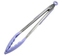 Chef Craft 13985 Premium Silicone Cooking Tongs, Pastel Blue